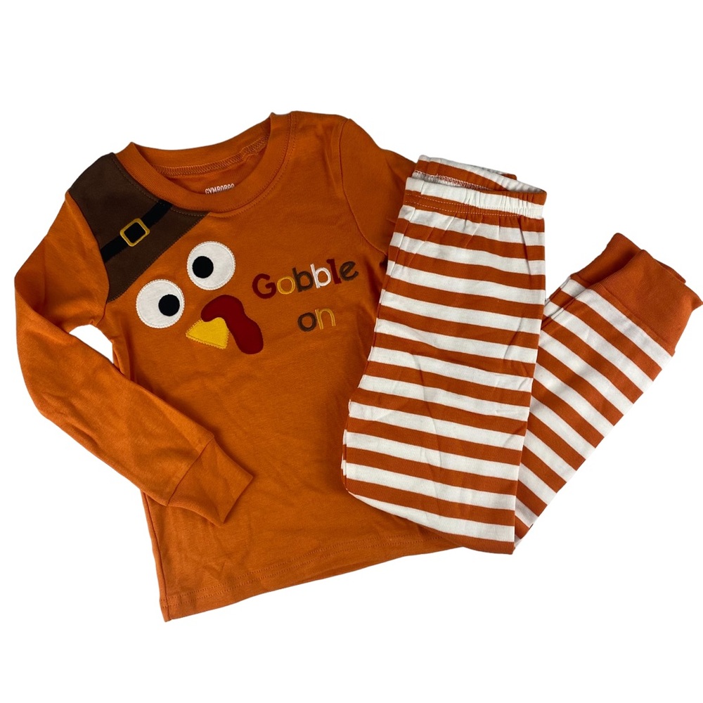 Gymboree Gobble On Turkey Pyjama Set - Size 4